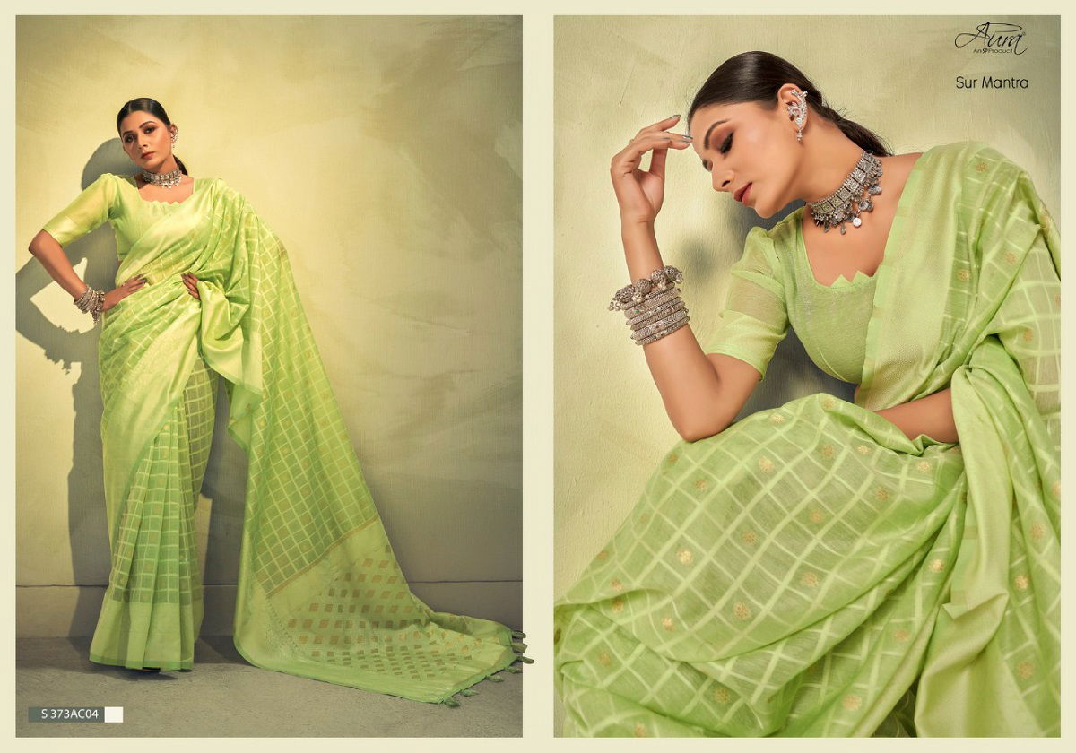 Aura Sur Mantra Designer Cotton Sarees Catalog